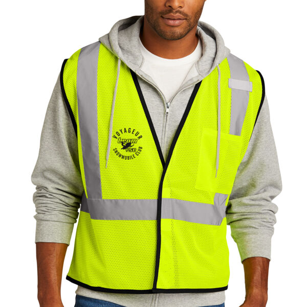 Corner Stone ANSI 107 Class 2 Economy Mesh One-Pocket Vest - Printed Logo Thumbnail