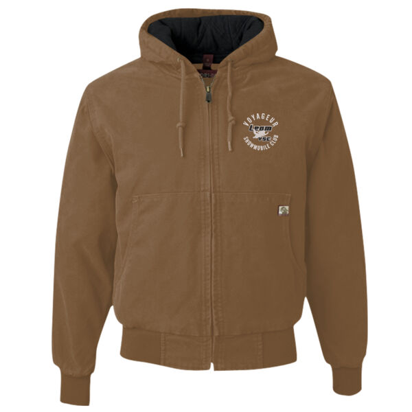DRI DUCK - Cheyenne Boulder Cloth Hooded Jacket with Tricot Quilt Lining - Embroidered Logo Thumbnail